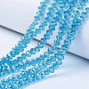Electroplate Glass Beads Strands EGLA-A034-T6mm-A13-1