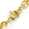 Fashionable 304 Stainless Steel Side Twisted Chain Bracelets STAS-A028-B073G-2