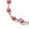 Evil Eye Plastic Link Chain Necklace NJEW-H169-03P-03-2