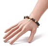 2Pcs 2 Style Dyed Natual & Synthetic Mixed Gemstone Beaded Stretch Bracelets Set BJEW-JB09325-5