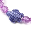 Handmade Porcelain Turtle Stretch Bracelets BJEW-JB10247-02-3