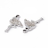 Alloy Rhinestone Pendants PALLOY-P287-16P-02-3