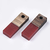 Resin & Walnut Wood Pendants RESI-S358-19I-2