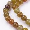 Natural Crackle Agate Stone Bead Strands G-R193-16-6mm-3