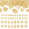 Pandahall 40Pcs 10 Styles Iron Rhinestone Pendants IFIN-TA0001-60-10