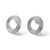 Non-Tarnish 304 Stainless Stud Earring Findings STAS-M314-01G-P-1