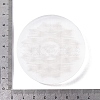 Flat Round Natural Selenite Slice Coasters DJEW-C015-02F-3