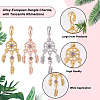 DICOSMETIC 18Pcs 3 Colors Rack Plating Alloy European Dangle Charms FIND-DC0001-25-4