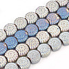 Electroplate Non-magnetic Synthetic Hematite Beads Strands G-T061-161-1