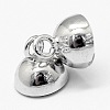 Rhodium Plated 925 Sterling Silver Magnetic Clasps STER-A102-011P-6mm-2