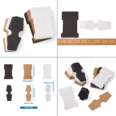 Cardboard Fold Over Paper Display Hanging Cards & Hair Clip Display Cards CDIS-TA0001-09-1