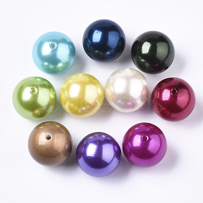 Imitated Pearl Acrylic Beads PACR-24D-1