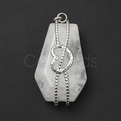 Natural Quartz Crystal Pendants G-G870-09P-04-1