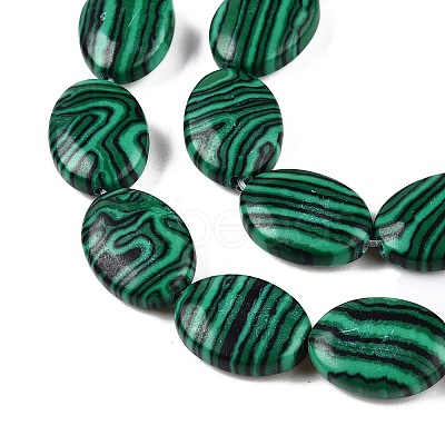 Synthetic Malachite Beads Strands G-M206-38-1