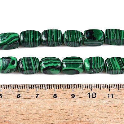 Synthetic Malachite Beads Strands G-T138-94-1