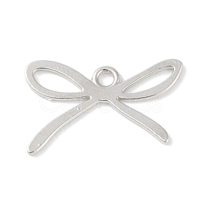 Rack Plating Bowknot Alloy Pendants PALLOY-F018-01P-1