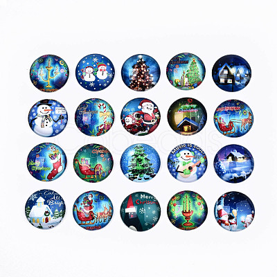 Glass Cabochons GGLA-S036-18A-1