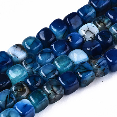 Natural Dragon Veins Agate Beads Strands X-G-S359-229B-1