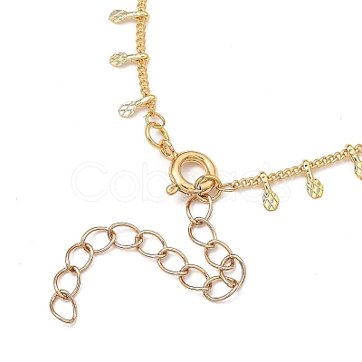 Brass Curb Chain Necklaces NJEW-JN03070-01-1