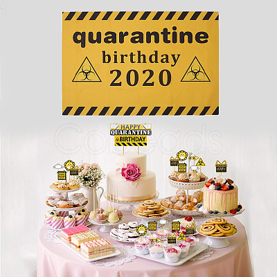 2020 Quarantine Birthday Decorations AJEW-GF0001-64A-1