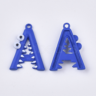 Spray Painted Alloy Pendants X-PALLOY-N0149-01A-1