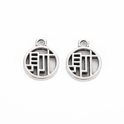 Tibetan Style Alloy Pendants TIBE-S320-189AS-1