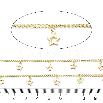 Brass Star Link Chains CHC-G024-09G-1