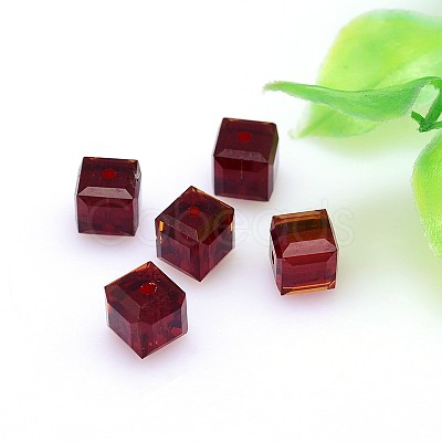 Faceted Cube Imitation Austrian Crystal Bead Strands G-M184-4x4mm-05A-1