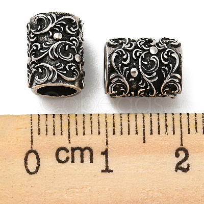 Eco-Friendly Brass European Beads KK-M258-02AS-1