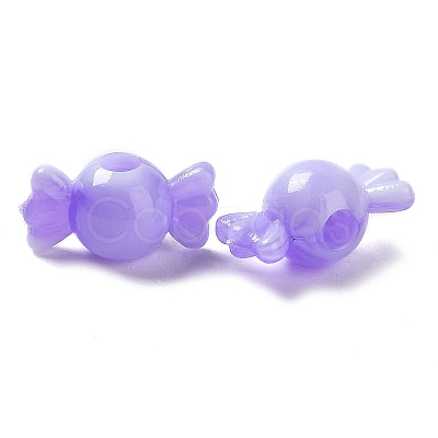 Two Tone Acrylic Beads OACR-Z003-02B-1