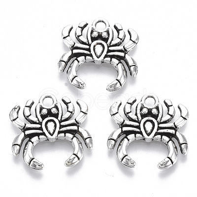 Tibetan Style Alloy Pendants TIBE-N010-02AS-RS-1