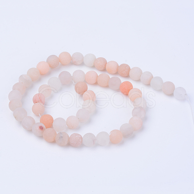 Natural Pink Aventurine Beads Strands X-G-Q462-10mm-13-1