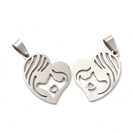 Mother's Day 201 Stainless Steel Pendants STAS-K251-027P-1