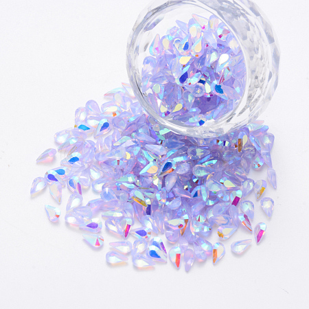 Transparent Resin Rhinestone Cabochons MRMJ-T047-10D-1