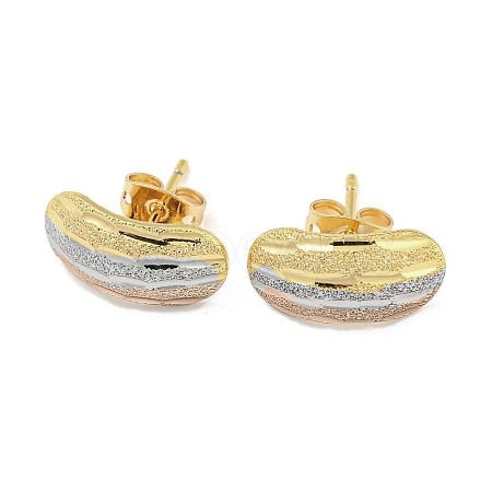 Brass Ear Studs EJEW-P261-13ML-1