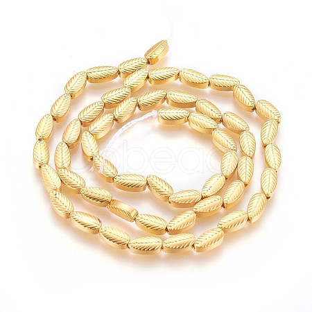 Electroplated Non-magnetic Synthetic Hematite Beads Strands G-E295-19G-1
