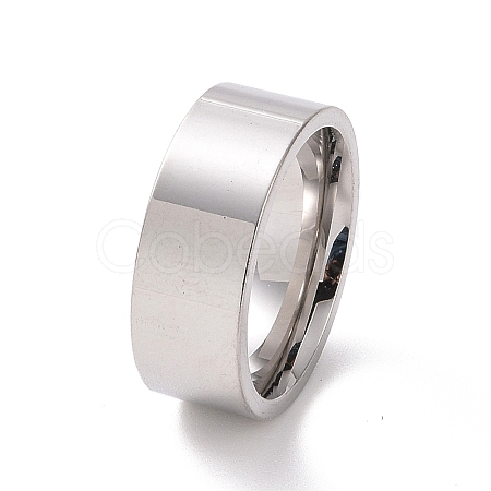 Non-Tarnish 201 Stainless Steel Plain Band Ring for Women RJEW-I089-34B-P-1