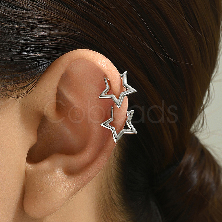 Fashionable Geometric Clip-on Earrings for Women without Piercing IQ5453-1