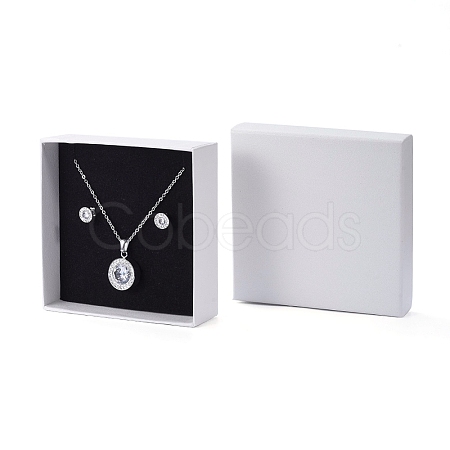 Cardboard Gift Box Jewelry Set Boxes X-CBOX-F004-01B-1
