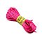 Polyester Rattail Satin Cord, for Chinese Knotting, Round, Fuchsia, 3mm, about 10.94 Yards(10m)/Bundle