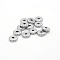 Non-Tarnish 304 Stainless Steel Beads, Disc/Flat Round, Stainless Steel Color, 10x2mm, Hole: 2mm