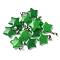 Dyed Natural White Jade Pendants, Star Charms with 201 Stainless Steel Snap on Bails, Stainless Steel Color, Green, 22x20x6mm, Hole: 3x5.5mm