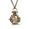 Alloy Cage Pendant Necklaces, Box Chain Necklaces