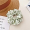 Cloth Hair Ties, Dark Sea Green, 100mm