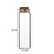 Glass Bottle, with Cork Plug, Wishing Bottle, Column, Clear, 3.7x12cm, Capacity: 90ml(3.04fl. oz)