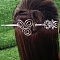 Antique Silver Viking Hair Sticks Hair Pin, Ladies Retro Hair Accessory, Rose Sword Hair Sticks, Insects, 180mm