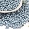 Baking Painted Glass Seed Beads, Oval, Light Blue, 5x3.5mm, Hole: 0.8mm, about 5000pcs/pound