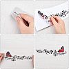 SUPERFINDINGS 2Sets 2 Colors Waterproof Plastic Self-adhesive Stickerr Car Stickers DIY-FH0002-94-2