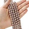 Eco-Friendly Dyed  Glass Pearl Round Beads Strands HY-A002-8mm-RB046-4