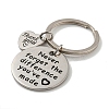 Teacher's Day Gift 201 Stainless Steel Word Thank You Keychains KEYC-E040-05P-02-2